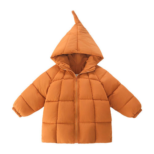 女童冬装加厚棉衣袄外套2025新款儿童洋气宝宝冬季加绒棉服连帽洋