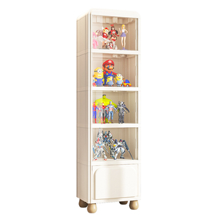 手办展示柜适用乐高盲盒收纳玩具家用亚透明克力玩偶积木落地架子