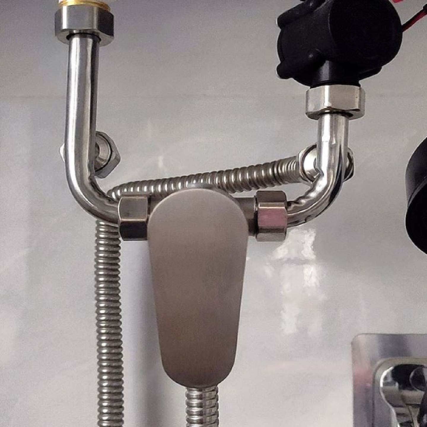 不锈钢热水器u型混水阀家用冷热水淋浴水龙头通用型开关花洒套装
