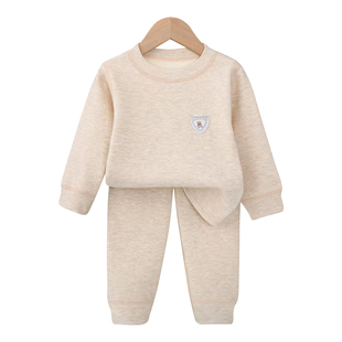 儿童保暖内衣套装宝宝奥丽绒加厚秋衣秋裤中大童无骨加绒秋冬睡衣