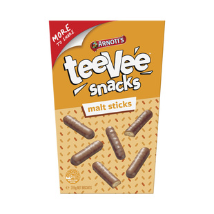 Arnott's TeeVee Snacks澳洲雅乐思手指饼干巧克力涂层无麸质饼干