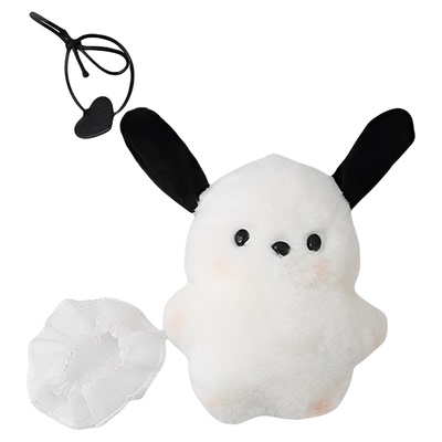 可爱变装腮红眼镜帕恰狗书包挂件毛绒创意玩偶情侣礼物吱吱爱心