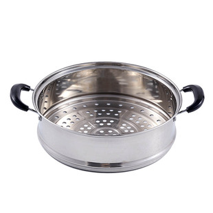 蒸笼凹口蒸屉不锈钢笼屉蒸笼架纯色电热锅蒸锅蒸层篦子加厚加高