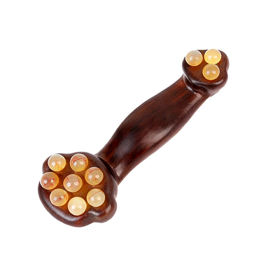 绿檀木如意造型眼部按摩器