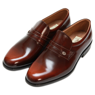 手工日本真皮原装进口软底尾货正装头层皮男士鞋断大码44平跟4e