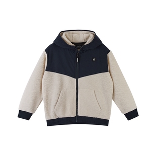 芬兰reima男女儿童卫衣大童早秋新款摇粒绒抓绒保暖开衫连帽外套