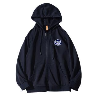 潮牌春季简约开衫卫衣男女ins超火的连帽宽松情侣休闲百搭外套衫