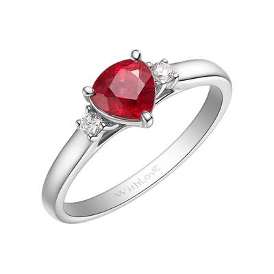WithLove红宝石群镶钻石戒指