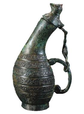 陕西酒壶中式风软装饰品影视道具