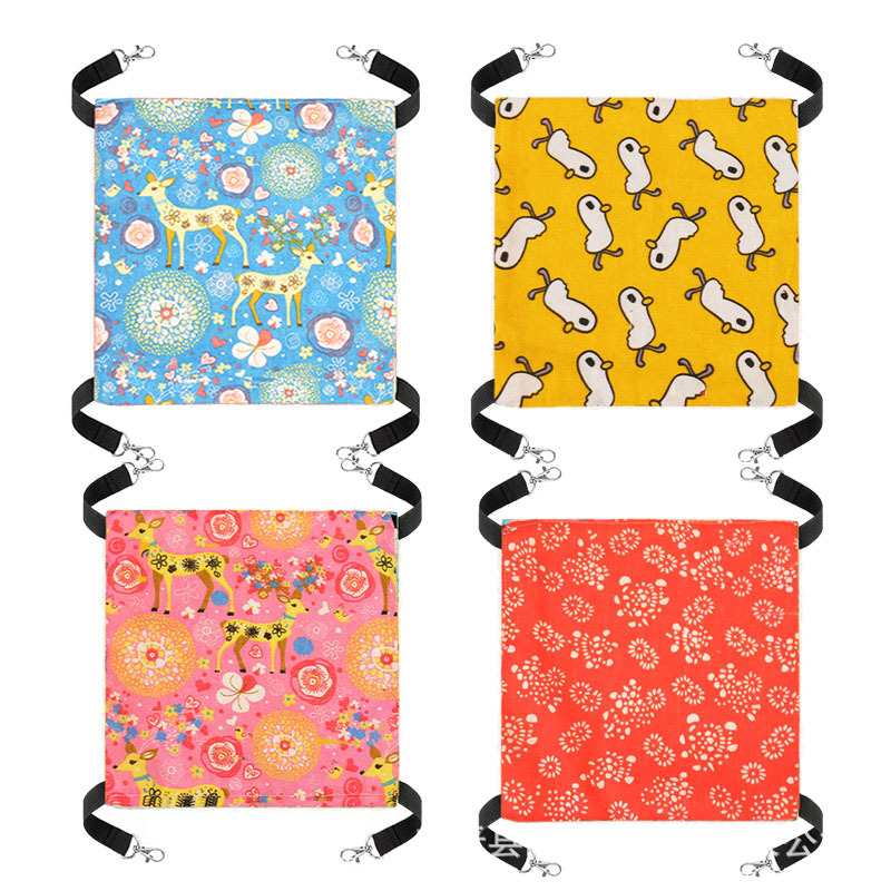 新品 宠物悬挂吊床猫窝保暖透气双面可用挂式猫毛毯吊床宠物用品