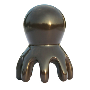 天然砭石头部按摩梳头疗八爪梳头部疏通经络按摩梳头皮刷章鱼梳子