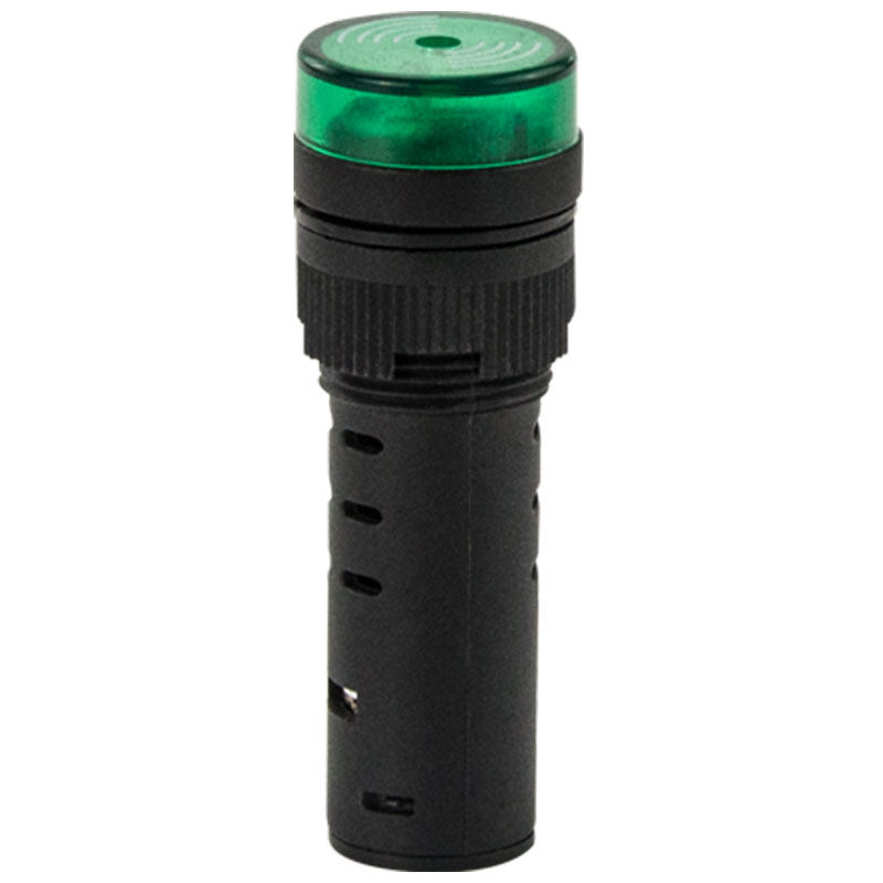 小型蜂鸣器12v 24v 220v声光报警器AD16-16SM长声16mm亮光蜂鸣器