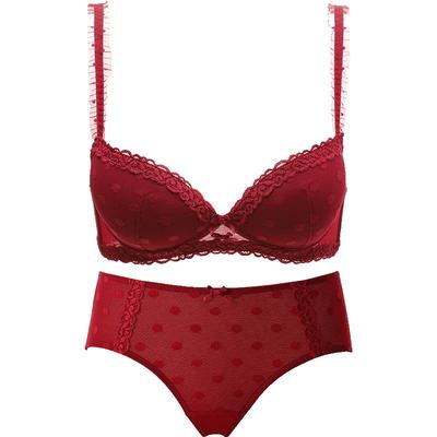 歌瑞尔内衣无钢圈防下垂文胸套装