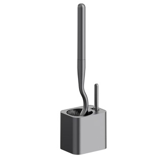 枪灰色马桶刷免打孔厕所刷子家用长手柄清洁套装卫生间洗马桶神器