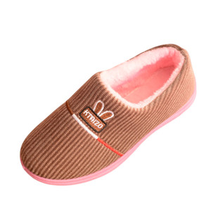 冬季新款妈妈女式棉拖鞋居家居室内加绒保暖防滑包跟月子托鞋冬天