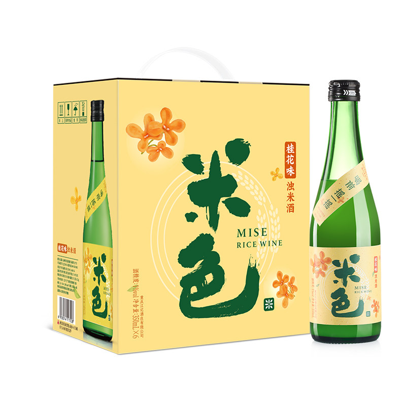 桂花米酒醪糟甜酒6瓶糯米酒
