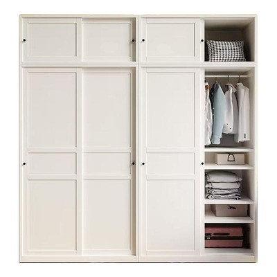 钢制移门衣柜家用出租房简易衣橱