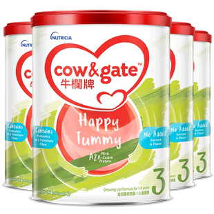 【自营】Cow&Gate牛栏牌A2 β-酪蛋白奶粉3段 1岁起900g4罐装