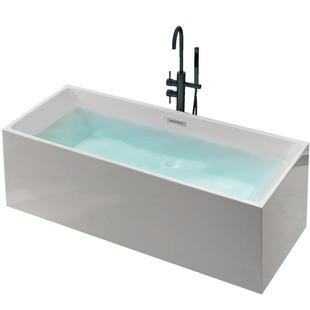 范尔德 独立式家用浴缸方形浴盆亚克力日式薄边浴池1.1-1.8米