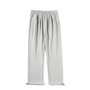 WHICHONE 秋冬日系复古垂感直筒抽绳卫裤宽松百搭休闲长裤束脚裤