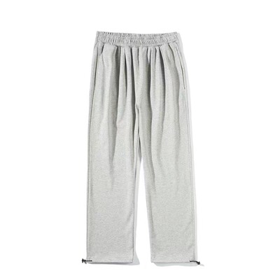 日系复古直筒抽绳百搭休闲长裤