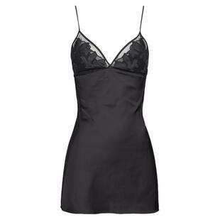 轻奢高级感性感吊带睡裙少女夏美背纯欲风睡衣薄款黑色蕾丝家居服