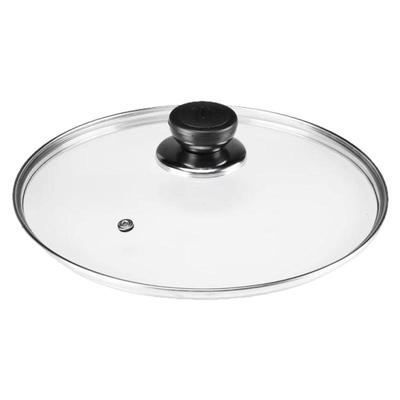 德国精通用锅盖家用钢化玻璃32cm炒锅30/28/26透明耐高温炒菜盖子