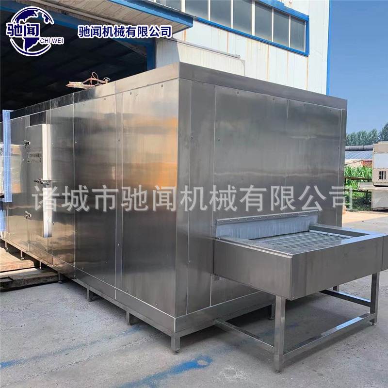 食品速冻生产线大型鱼丸虾滑隧道速冻机全自动肉制品保鲜速冻机