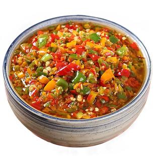 湖南特产辣椒酱蒜蓉剁椒酱香辣剁辣椒下饭菜小米彩椒酱开味拌饭