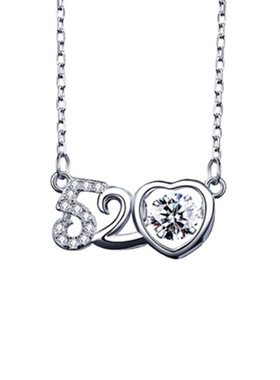 520莫桑钻项链999足银女款轻奢