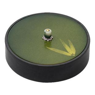 适意澄怀砚台歙砚书法专用黄铜盖带盖初学者毛笔磨墨墨汁罗纹砚保湿防蒸发墨碟墨池文房四宝不干墨砚盘送礼