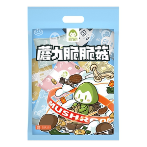 香菇脆大礼包蘑力脆脆菇果蔬脆休闲零食非油炸膨化蘑菇干白玉菇脆