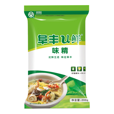 阜丰u鲜味精200g袋装家用调味料味素小包炒菜煲汤调味品速溶粮食