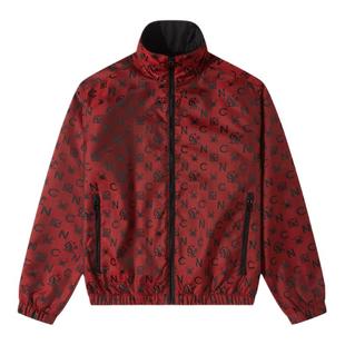 CNC男装奥莱新款轻奢薄棉夹克男时尚满身印花百搭外套