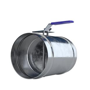 来净德 304不锈钢风量调节阀手动风阀圆形管道镀锌白铁皮阀门开关