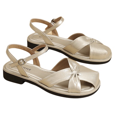 达芙妮2025新款时尚百搭包头凉鞋