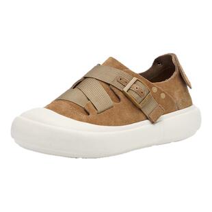 Devo/的沃全包勃肯鞋女软木鞋包跟增高厚底时尚休闲平底单鞋24126