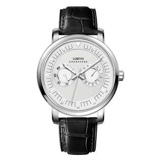 罗宾尼手表官方正品男款多功能夜光防水石英表男品牌新款男士手表