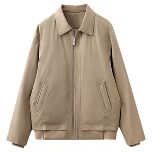 冬季巴恩风羽绒服男白鸭绒夹克短款保暖羽绒服高级感商务休闲外套