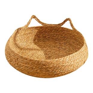 藤编筐猫窝垫子四季通用猫床猫抓窝猫咪睡觉用狗窝草编窝夏季编织