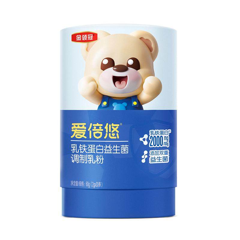 【开业特惠】金领冠爱倍悠乳铁蛋白调制乳粉2g*30条*1筒 条实拍商品图