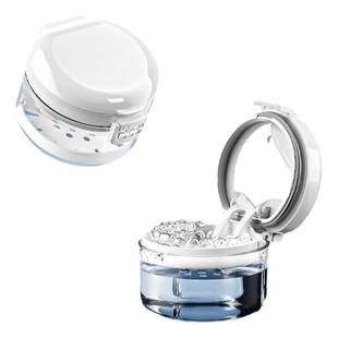 日本牙套收纳盒隐形儿童正畸保持器清洗便携式老人假牙盒子带镜子