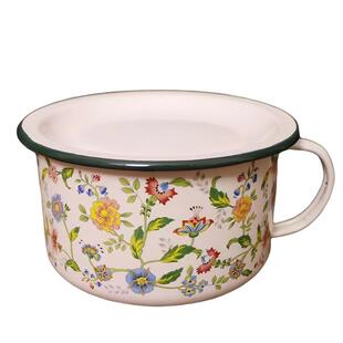 【新品冲量】加厚搪瓷快餐杯带盖大号老式搪瓷碗饭盒饭盆泡面碗学