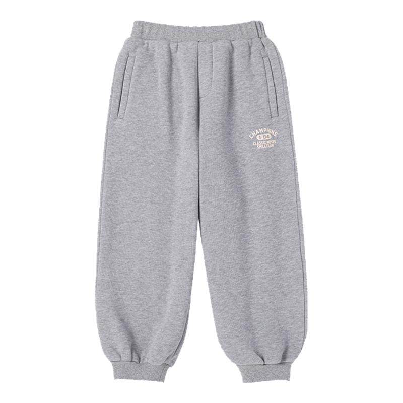 Its smile童装儿童加绒裤子男女童加厚保暖卫裤宝宝冬装运动裤潮