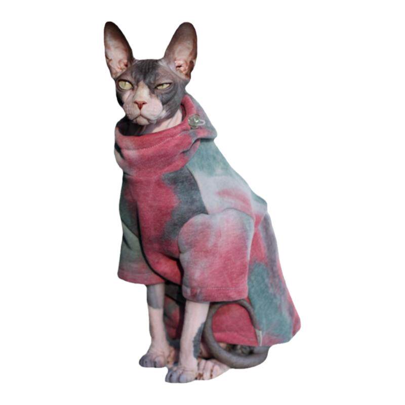 纯棉无毛猫卫衣秋冬高端时尚斯芬克斯猫衣服德文衣服