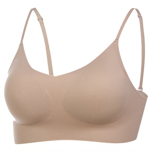 【2件9折】雅致新品裸感隐形粉底液内衣肉色无痕细带美背文胸罩