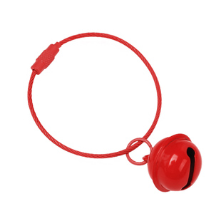 饰品挂件铃铛手工diy糖果色铃铛钥匙扣 彩色烤漆钢丝绳圈钥匙挂圈