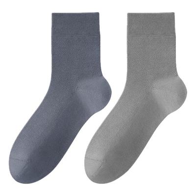 网眼透气高效吸汗男士中筒袜