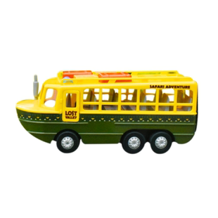 银基动物王国纪念品水陆两栖车丛林越野车合金模型儿童玩具回力车