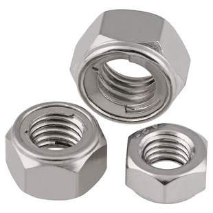 304不锈钢金属锁紧自锁螺母防松螺丝帽M3M4M5M6M8M10M12M14M16M18